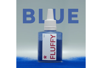 Бархатная пудра для ногтей EASY Fluffy Blue, синяя