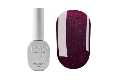 Гель-лак Saga Wine Cat Кошачий Глаз №04, 10 мл