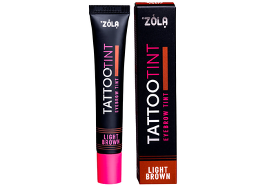 Eyebrow and eyelash dye ZOLA TATTOO TINT Light brown, 15 ml