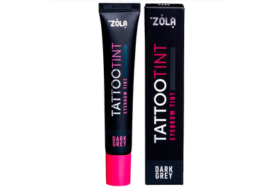 Eyebrow and eyelash dye ZOLA TATTOO TINT Dark Grey, 15 ml