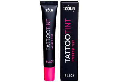 Eyebrow and eyelash dye ZOLA TATTOO TINT Black, 15 ml