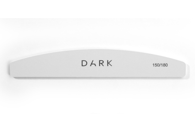 Набір пилочок DARK напівколо на піні білий 150/180, 25 шт