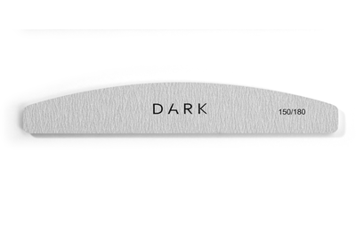 Набор пилочек DARK полукруг на пене серый 150/180, 25 шт.