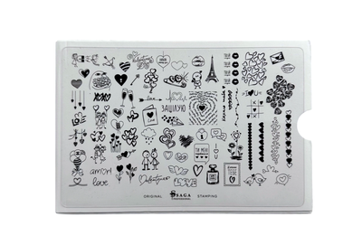 Пластина для стемпинга Saga Professional №05 (Love)