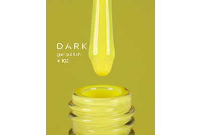 Гель-лак DARK №102, желтый, 6 мл
