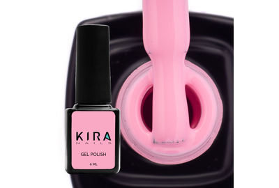 Гель-лак Kira Nails №104 насичений рожевий емаль, 6 мл