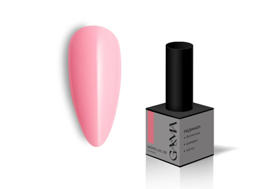Гель-лак однофазный Gemely Mono Lac №008, розовый, 6 мл