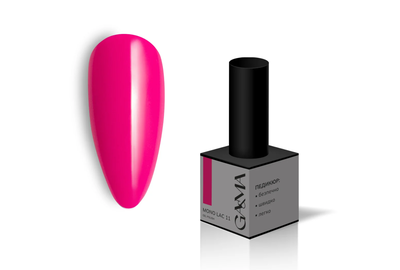 Гель-лак однофазный Gemely Mono Lac №011, фуксия, 6 мл