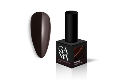 Гель-лак для нігтів GaMa Pantone №204 Toy Samyy Korychnevyy, коричневий, 10 мл