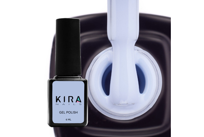 Гель-лак Kira Nails №132 нежно-голубой эмаль, 6 мл
