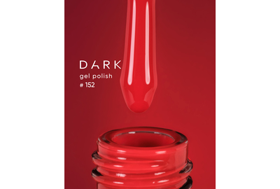 Gel polish DARK No. 152, red, 10 ml