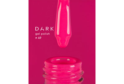 Гель-лак DARK №049, яскраво-рожевий барбі, 6 мл