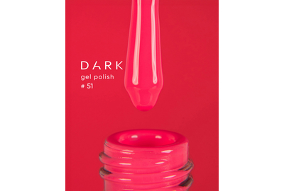 Гель-лак DARK №051, рожевий, 6 мл