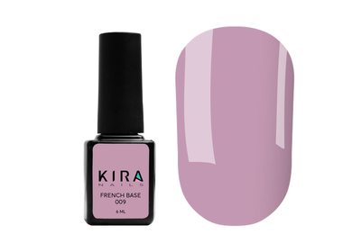 База Kira Nails French Base №009 бдительно-розовый, 6 мл