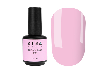 База Kira Nails French Base №010 нежно-розовый, 15 мл