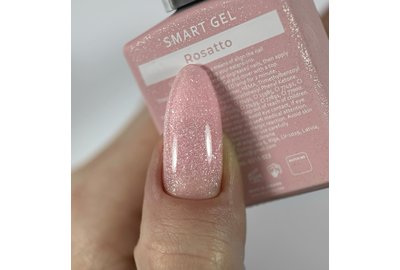Жидкий гель HEYLOVE Smart Gel Rosatto, розовый с блестками, 15 мл