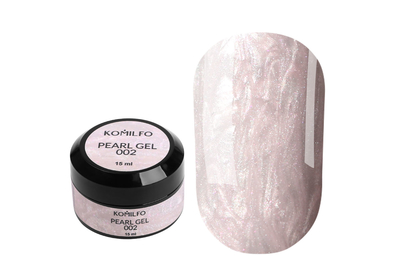 Komilfo Pearl Gel Nail Gel No. 002, pale pink, 15 ml