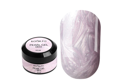 Nail gel Komilfo Pearl Gel No. 003, pink, 15 ml