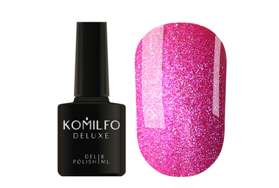 Gel polish Komilfo 9D Cat eye Pink, cat eye, raspberry, 8 ml