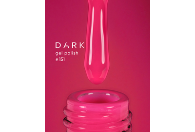 Gel polish DARK No. 151, bright raspberry, 10 ml