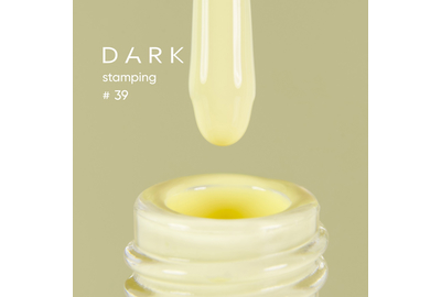 Лак для стемпинга DARK №39 лимонный, с липким слоем, 10 мл
