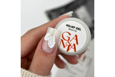 Паста GaMa Relief Gel White, белый, 5 г