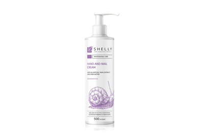 SHELLY Restorative Hand and Nail Cream with Allantoin, Snail Extract and Shea Oil, 500 ml