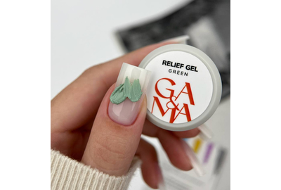 Паста GaMa Relief Gel Green, зеленый, 5 г
