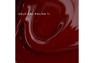Гель-лак однофазный TOUCH Solo gel Polish №11, темный красный, 9 мл