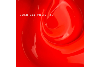 Гель-лак однофазный TOUCH Solo gel Polish №14, яркий коралловый, 9 мл