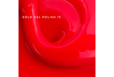 Гель-лак однофазный TOUCH Solo gel Polish №15, неоново-красный, 9 мл