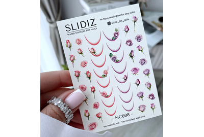 Слайдер дизайн SLIDIZ NC008 троянди,без вирізання