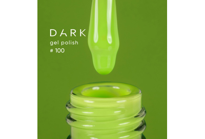 Гель-лак DARK №100, салатовый, 10 мл