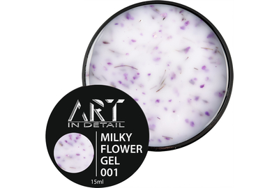 Гель для ногтей ART Builder Gel Milky Flower №01, 15 мл