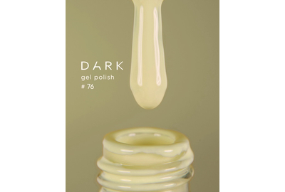 Гель-лак DARK №076, світло-жовтий, 6 мл