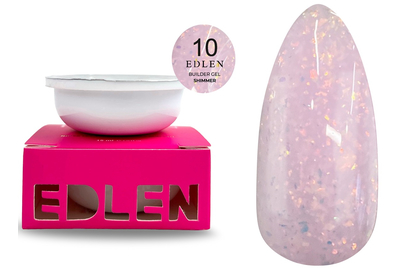 Гель для ногтей Refill Edlen Builder Gel Shimmer №10, 30 мл