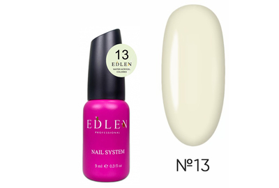 Liquid acrylic gel Edlen Water Acrygel Colored No. 13 with a brush, 9 ml, Color: Beige