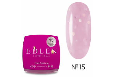 Liquid acrylic gel Edlen Water Acrygel Glitter No. 15, 15 ml
