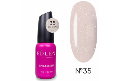 Жидкий акрил-гель Edlen Water Acrygel Opal №35, с кистью, 9 мл, Цвет: Персиковый