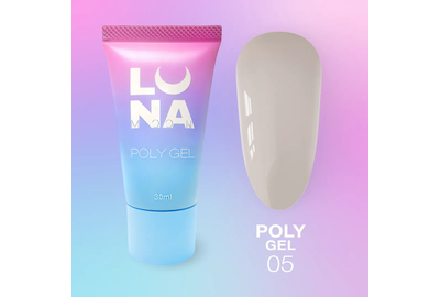 Полигель для наращивания Luna Poly Gel №05 в тюбике, 30 мл