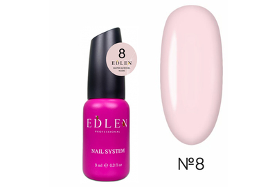Жидкий акрил-гель Edlen Water Acrygel Nude №08 с кистью, 9 мл, Цвет: Персиковый