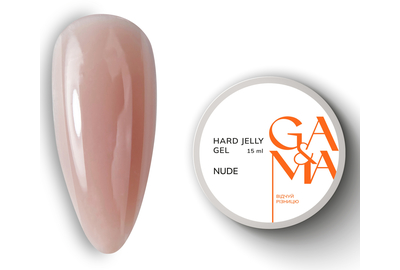 Гель-желе GaMa Hard Jelly gel Nude, нюд, 15 мл
