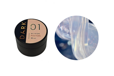 Акрил-гель DARK PolyGel №01, в баночке, 30 мл