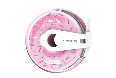 Сменный файл-лента в пластиковой катушке Staleks Белый PAP-MAM 180 грит 6 м