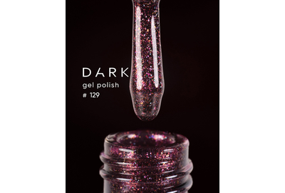 Гель-лак DARK №129, вишневый, 10 мл