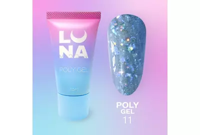 Полигель для наращивания Luna Poly Gel №11 в тюбике, 30 мл