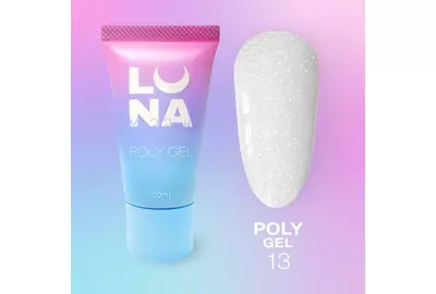 Полигель для наращивания Luna Poly Gel №13 в тюбике, 30 мл