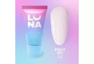 Полигель для наращивания Luna Poly Gel №14 в тюбике, 30 мл