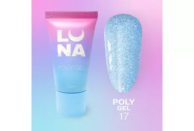 Полигель для наращивания Luna Poly Gel №17 в тюбике, 30 мл