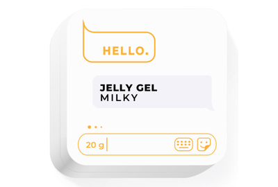 Гель-желе для ногтей HEYLOVE Jelly gel Milky, молочный, 20 г